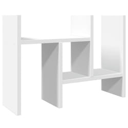 vidaXL Desk Organiser Office File Tray Organiser Grey Sonoma Engineered wood - white, 34.5 x 15.5 x 35.5 cm