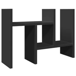 vidaXL Desk Organiser Office File Tray Organiser Grey Sonoma Engineered wood - black, 34.5 x 15.5 x 35.5 cm