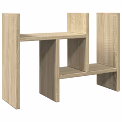 vidaXL Desk Organiser Office File Tray Organiser Grey Sonoma Engineered wood - sonoma oak, 34.5 x 15.5 x 35.5 cm
