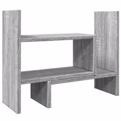 vidaXL Desk Organiser Office File Tray Organiser Grey Sonoma Engineered wood - grey sonoma, 38.5 x 17 x 39 cm