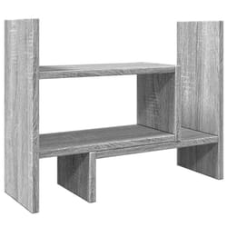 vidaXL Desk Organiser Office File Tray Organiser Grey Sonoma Engineered wood - grey sonoma, 38.5 x 17 x 39 cm