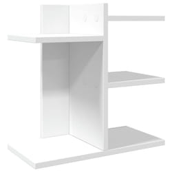 vidaXL Desk Organiser Tray Organiser File Organiser Smoked Oak Engineered wood - white