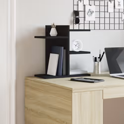 vidaXL Desk Organiser Tray Organiser File Organiser Smoked Oak Engineered wood - black - Additional view 2