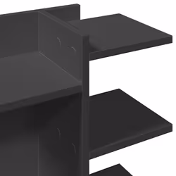 vidaXL Desk Organiser Tray Organiser File Organiser Smoked Oak Engineered wood - black - Additional view 6