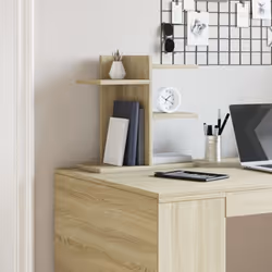 vidaXL Desk Organiser Tray Organiser File Organiser Smoked Oak Engineered wood - sonoma oak