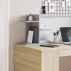 vidaXL Desk Organiser Tray Organiser File Organiser Smoked Oak Engineered wood - concrete grey