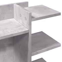 vidaXL Desk Organiser Tray Organiser File Organiser Smoked Oak Engineered wood - concrete grey - Additional view 6
