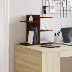 vidaXL Desk Organiser Tray Organiser File Organiser Smoked Oak Engineered wood - smoked oak