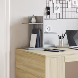 vidaXL Desk Organiser Tray Organiser File Organiser Smoked Oak Engineered wood - grey sonoma