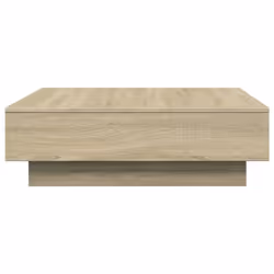 vidaXL Coffee Table Hallway Tea End Table Accent Sofa Table Engineered Wood - sonoma oak, 90 x 90 x 28 cm - Additional view 4