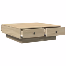 vidaXL Coffee Table Hallway Tea End Table Accent Sofa Table Engineered Wood - sonoma oak, 90 x 90 x 28 cm - Additional view 6
