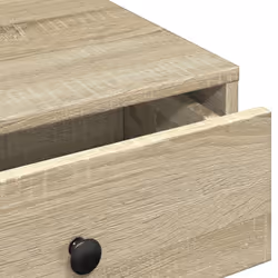 vidaXL Coffee Table Hallway Tea End Table Accent Sofa Table Engineered Wood - sonoma oak, 90 x 90 x 28 cm - Additional view 7