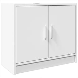 vidaXL Sink Cabinet Vanity Unit Storage Unit Cupboard White Engineered Wood