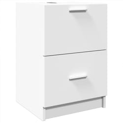 vidaXL Sink Cabinet Vanity Unit Storage Unit Cupboard White Engineered Wood