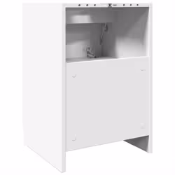 vidaXL Sink Cabinet Vanity Unit Storage Unit Cupboard White Engineered Wood - Additional view 6