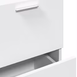 vidaXL Sink Cabinet Vanity Unit Storage Unit Cupboard White Engineered Wood - Additional view 8