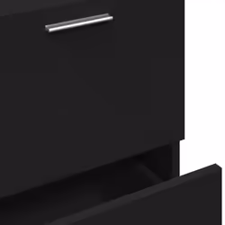 vidaXL Sink Cabinet Vanity Unit Storage Unit Cupboard Black Engineered Wood - Additional view 8