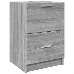 vidaXL Sink Cabinet Vanity Unit Storage Cupboard Grey Sonoma Engineered Wood