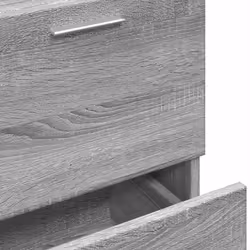 vidaXL Sink Cabinet Vanity Unit Storage Cupboard Grey Sonoma Engineered Wood - Additional view 8