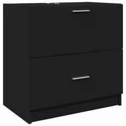VidaXL 848109, Black, Wood, 30 kg, 590 mm, 370 mm, 590 mm