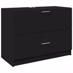 VidaXL 848116, Black, Wood, 30 kg, 780 mm, 370 mm, 590 mm