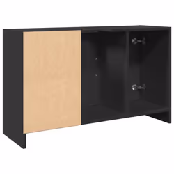 vidaXL Sink Cabinet Vanity Unit Storage Unit Cupboard Black Engineered Wood - Additional view 6