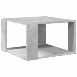 vidaXL Coffee Table Hallway Side Table Desk Accent End Table Engineered Wood - concrete grey, 51.5 x 51.5 x 30 cm