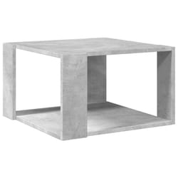 vidaXL Coffee Table Hallway Side Table Desk Accent End Table Engineered Wood - concrete grey, 51.5 x 51.5 x 30 cm