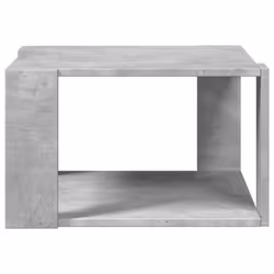 vidaXL Coffee Table Hallway Side Table Desk Accent End Table Engineered Wood - concrete grey, 51.5 x 51.5 x 30 cm - Additional view 4