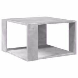 vidaXL Coffee Table Hallway Side Table Desk Accent End Table Engineered Wood - concrete grey, 51.5 x 51.5 x 30 cm - Additional view 5