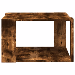 vidaXL Coffee Table Hallway Side Table Desk Accent End Table Engineered Wood - smoked oak, 51.5 x 51.5 x 30 cm - Additional view 4