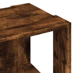 vidaXL Coffee Table Hallway Side Table Desk Accent End Table Engineered Wood - smoked oak, 32 x 32 x 30 cm - Additional view 6