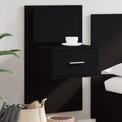 VidaXL 848159 nightstand/bedside table Black