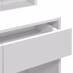 vidaXL Dressing Table with LED Cosmetic Table Vanity Makeup Table Sonoma Oak - white - Additional view 10