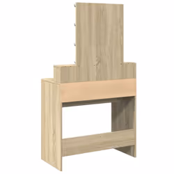 vidaXL Dressing Table with LED Cosmetic Table Vanity Makeup Table Sonoma Oak - sonoma oak - Additional view 6