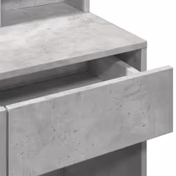 vidaXL Dressing Table with LED Cosmetic Table Vanity Makeup Table Sonoma Oak - concrete grey - Additional view 10