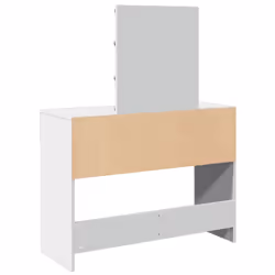 vidaXL Dressing Table with LED Cosmetic Table Vanity Makeup Table Smoked Oak - white - Additional view 6