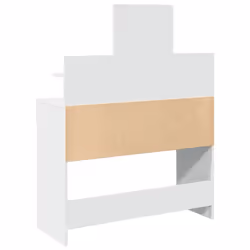 vidaXL Dressing Table with LED Cosmetic Table Vanity Makeup Table Grey Sonoma - white - Additional view 6