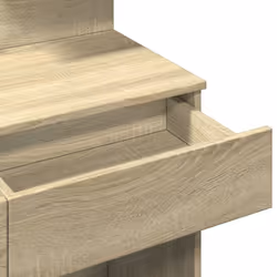 vidaXL Dressing Table with LED Cosmetic Table Vanity Makeup Table Grey Sonoma - sonoma oak - Additional view 10