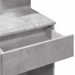 vidaXL Dressing Table with LED Cosmetic Table Vanity Makeup Table Grey Sonoma - concrete grey - Additional view 10