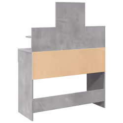 vidaXL Dressing Table with LED Cosmetic Table Vanity Makeup Table Grey Sonoma - concrete grey - Additional view 6