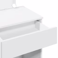 vidaXL Dressing Table with LED Cosmetic Table Vanity Makeup Table Brown Oak - white - Additional view 10