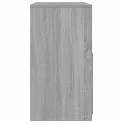 vidaXL Dressing Table and Stool Bedroom Cosmetic Table Vanity Makeup Table - grey sonoma - Additional view 5
