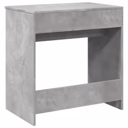 vidaXL Dressing Table with Mirror Cosmetic Table Makeup Table Grey Sonoma - concrete grey - Additional view 6