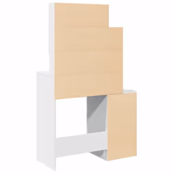 vidaXL Dressing Table with Cabinet Cosmetic Table Vanity Desk Makeup Table - white - Additional view 6