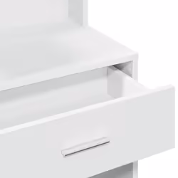vidaXL Dressing Table with Cabinet Cosmetic Table Vanity Desk Makeup Table - white - Additional view 9