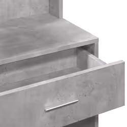 vidaXL Dressing Table with Cabinet Cosmetic Table Vanity Desk Makeup Table - concrete grey - Additional view 9