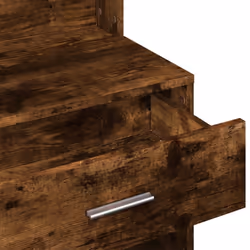 vidaXL Dressing Table with Cabinet Cosmetic Table Vanity Desk Makeup Table - smoked oak - Additional view 9