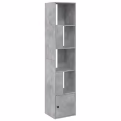 VidaXL 848244, Grey, 4 shelves, Wood, Wood, 80 kg, 400 mm