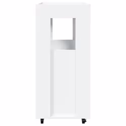 vidaXL Bar Cart Kitchen Trolley Rolling Cart Serving Cart Engineered Wood - white - Additional view 4